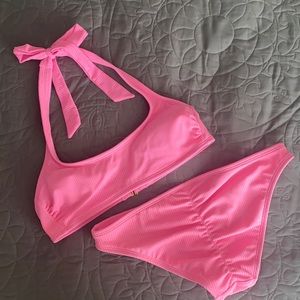 Xhilaration Ribbed Pink Bikini